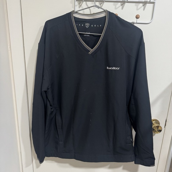 Nike Other - Nike Golf BlackRock Performance Pullover Windbreaker Sweater Men's Size Large